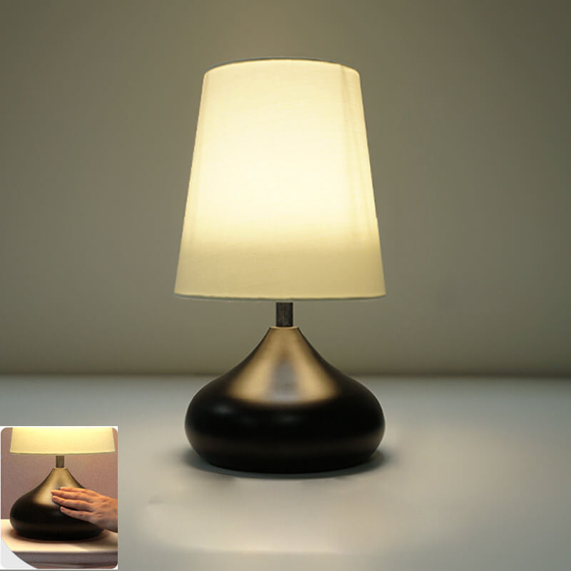 Modern Simple ABS Shade LED Table Lamp with Multiple Switch Options
