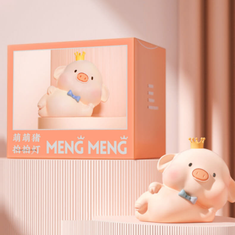 Cute Pig Silicone LED Night Light Table Lamp