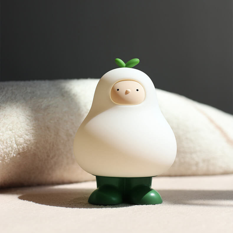 Kreative Cartoon Pear Silicone LED Night Light Table Lamp