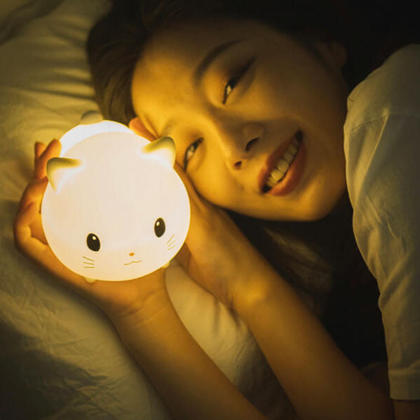 Kreative Sweet Cat Silicone USB LED Night Light Table Lamp