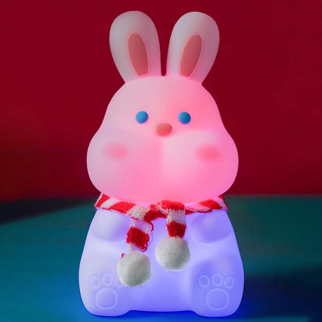 Kreative Cartoon Rabbit Silicone USB LED Night Light Lamp