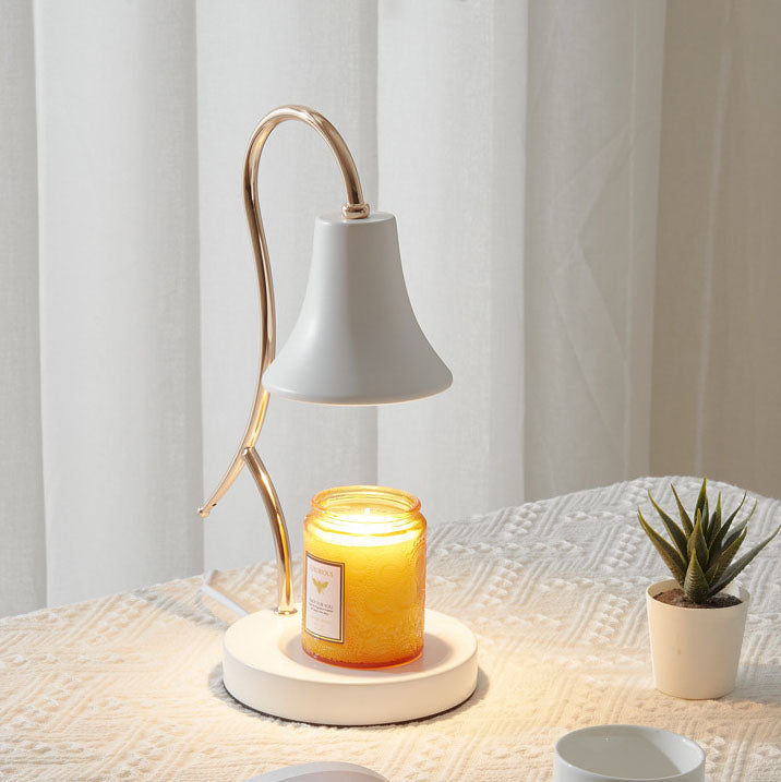 Modern Minimalist Creative Iron Flower Shape 1-Light Wax Table Lamp