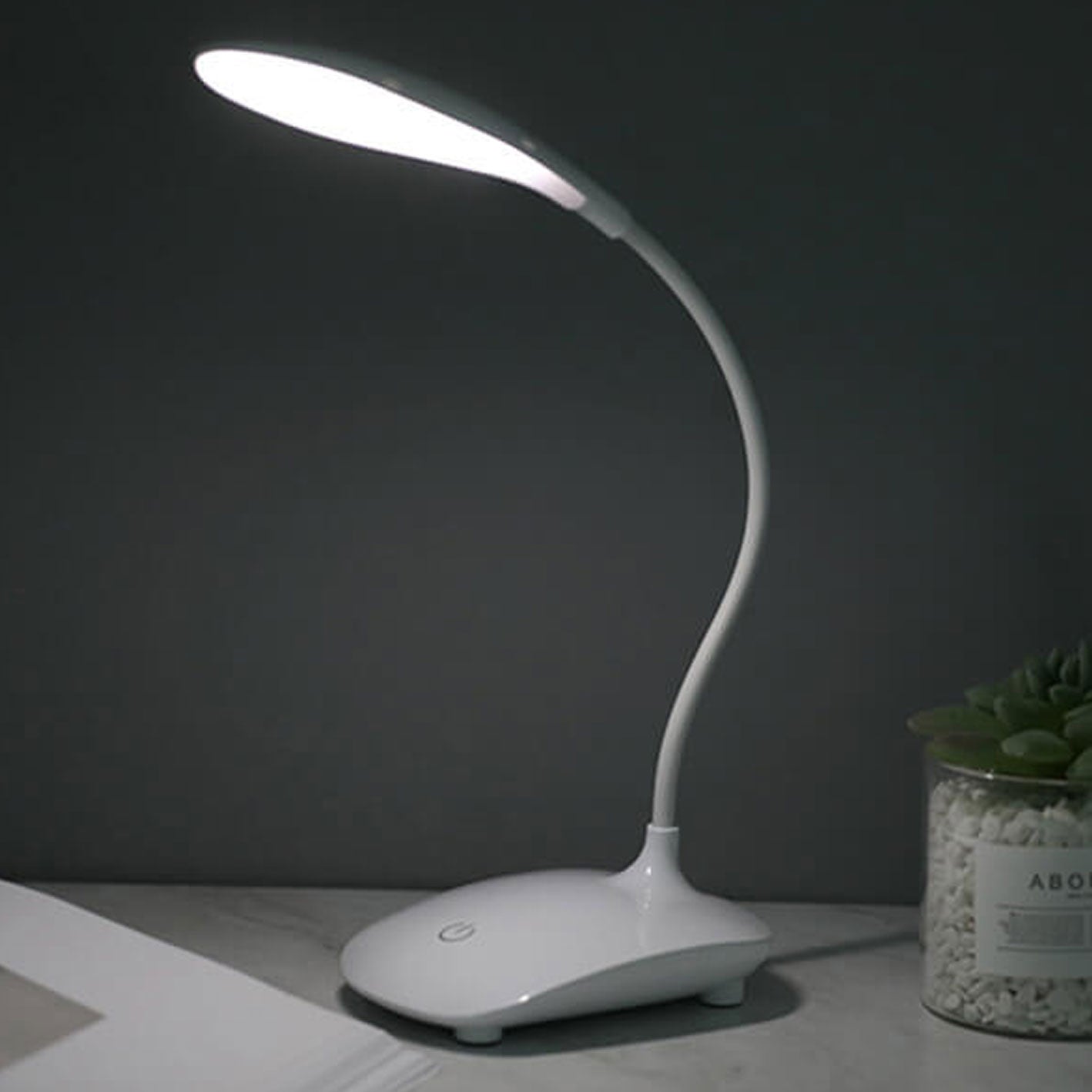 Creative Touch-Activated LED Desk Lamp, Foldable & Rotatable