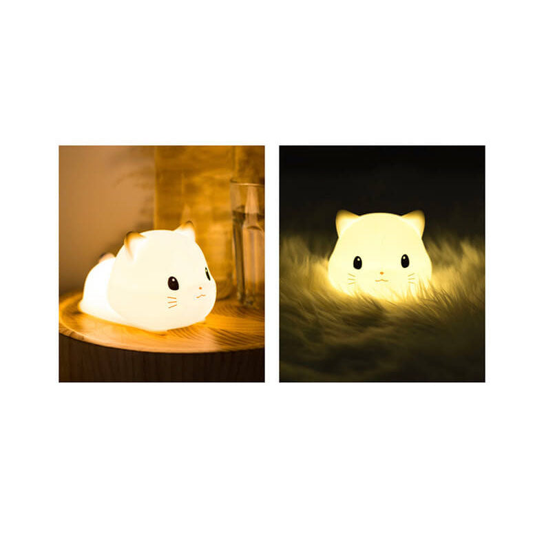 Kreative Sweet Cat Silicone USB LED Night Light Table Lamp