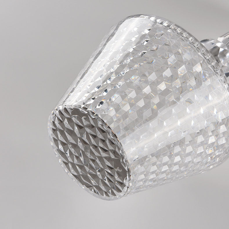 Kreative Acrylic LED Crystal Wine Glass Night Light Table Lamp