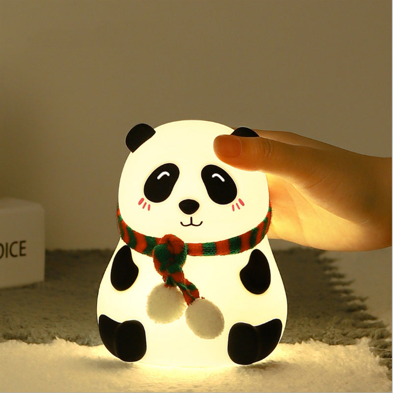 Panda Night Light Lamp - LED, Battery Powered, Cute Design