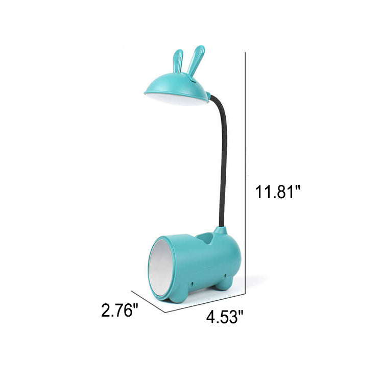 Cartoon Creative Rabbit LED Touch USB Desk Lamp Holder