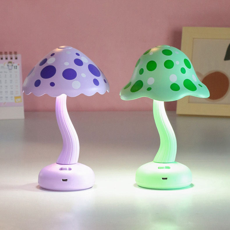 Creative Mushroom Kids USB Rechargeable LED Table Lamp
