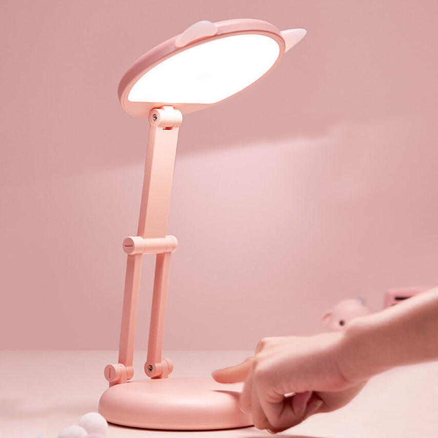 Kreative Katzenohr Pink Foldable LED Desk Lamp for Eye Care