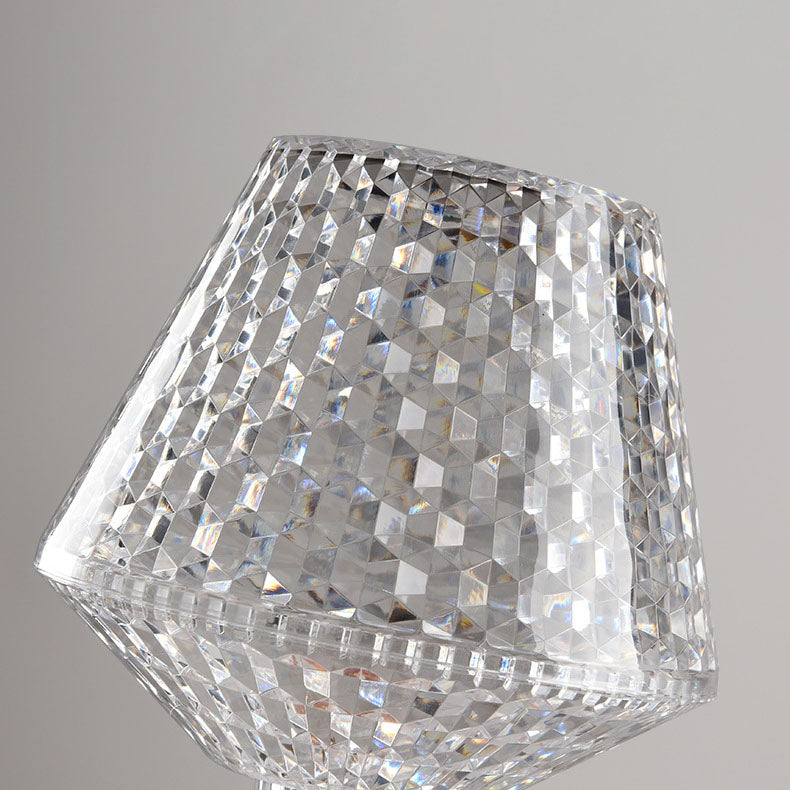 Kreative Acrylic LED Crystal Wine Glass Night Light Table Lamp
