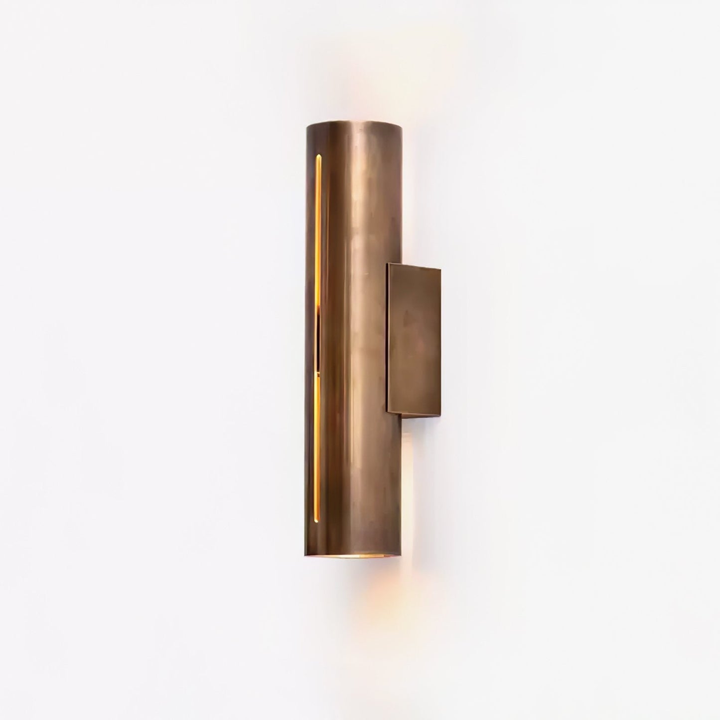 Aria Cylinder Wall Light LED Indoor Brass Fixture