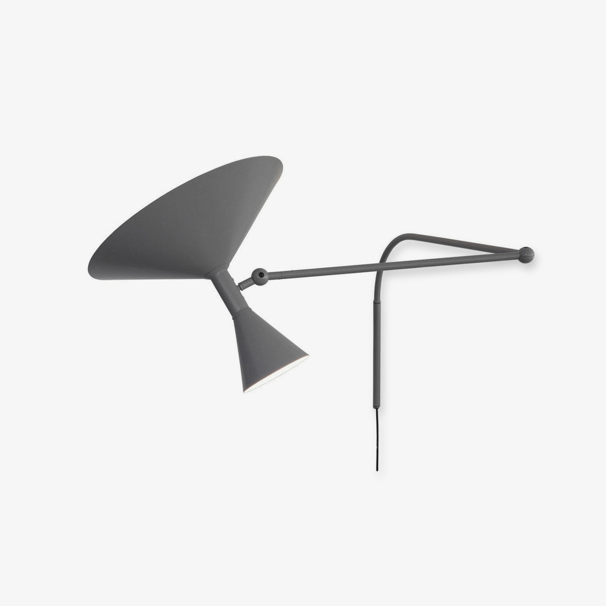 Marseille Plug-in Wall Light with Adjustable Arm and LED
