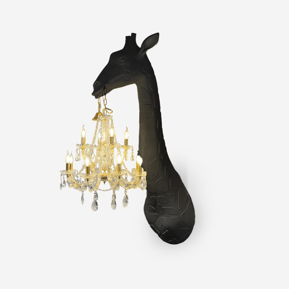 Giraffe Royale Wall Lamp with Crystal Chandelier, LED
