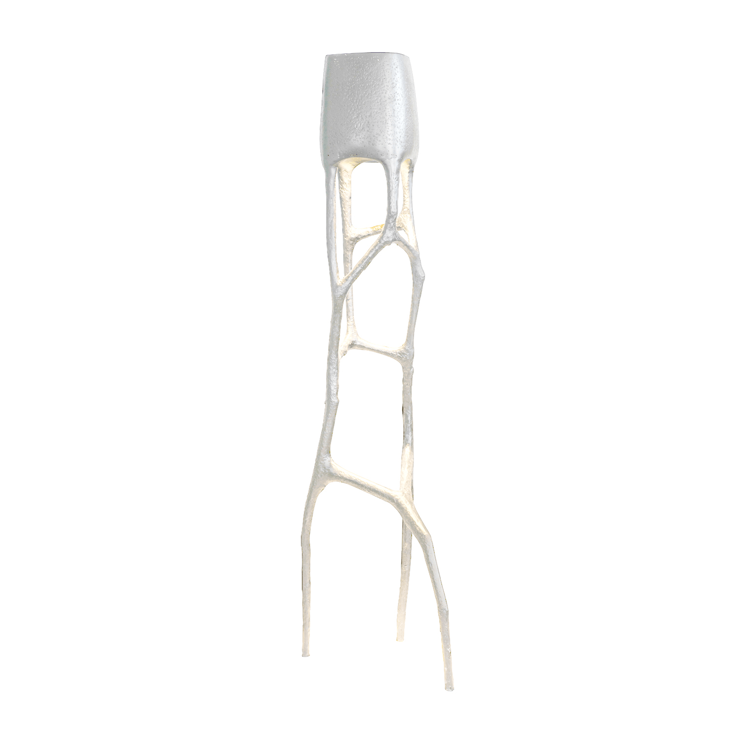 Gothic Sculpture Floor Lamp with LED Light - Black Design