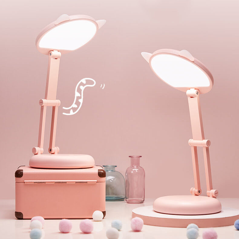 Kreative Katzenohr Pink Foldable LED Desk Lamp for Eye Care
