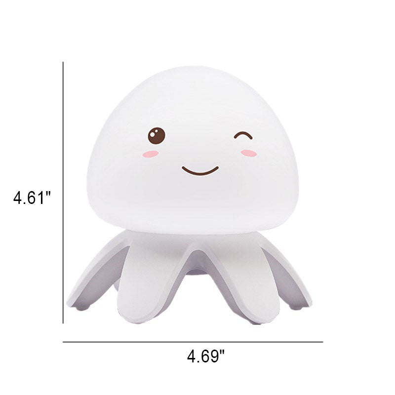 Kreative Silicone Jellyfish Music USB Rechargeable LED Night Light Lamp