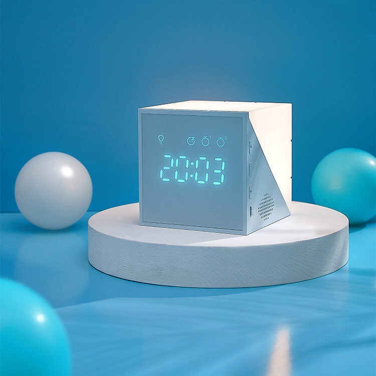 Kreative Rubik's Cube Clock LED Night Light USB Smart Lamp