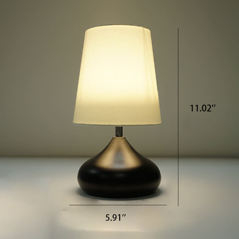 Modern Simple ABS Shade LED Table Lamp with Multiple Switch Options