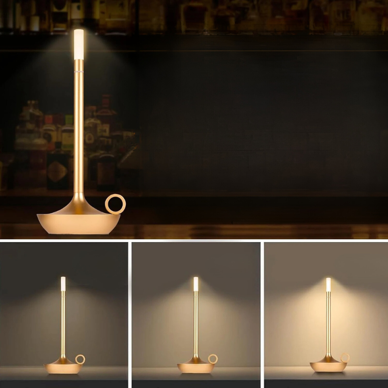 Wireless Table Lamp with Touch Sensor and LED Lighting
