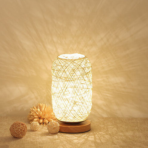 Kreative Twine Rattan Ball LED Dimmable Decorative Table Lamp