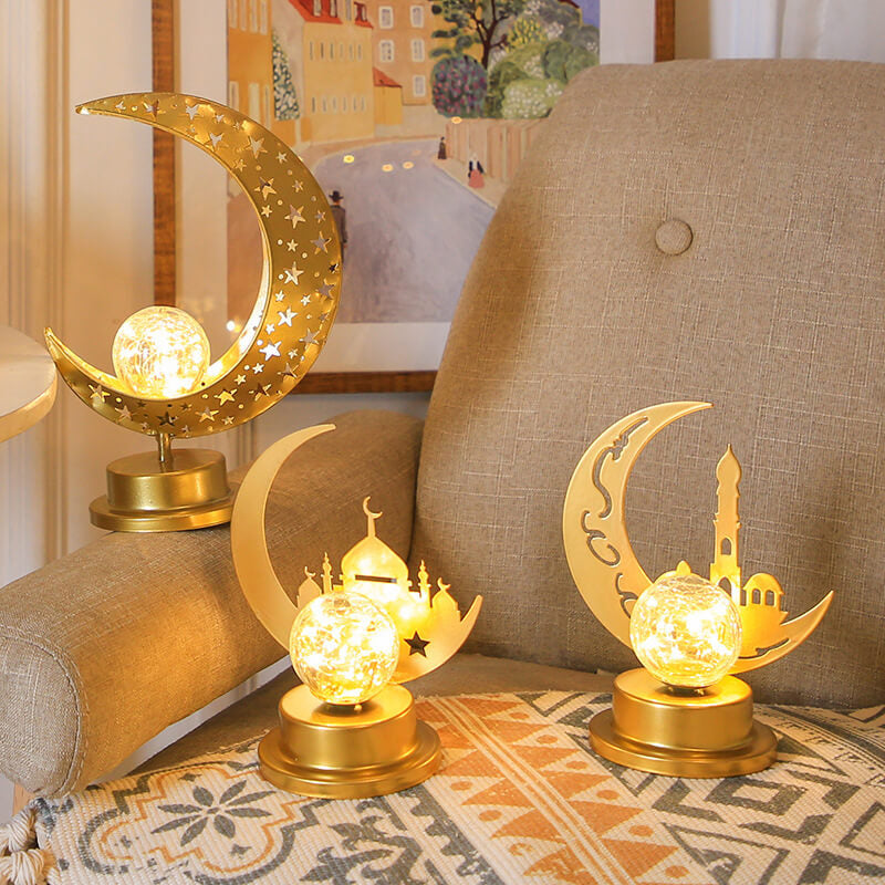 Muslim Eid Moon Castle LED Night Light Decorative Lamp
