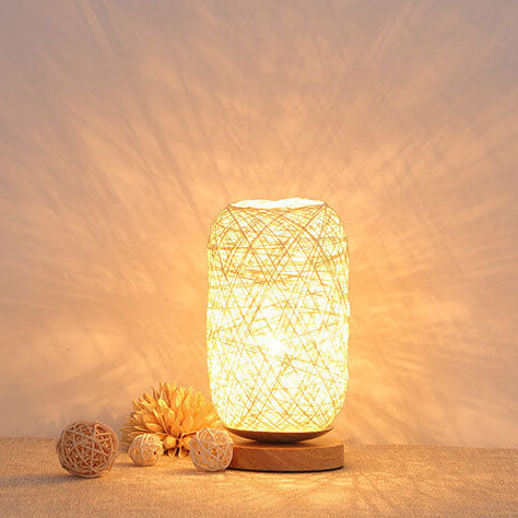 Kreative Twine Rattan Ball LED Dimmable Decorative Table Lamp