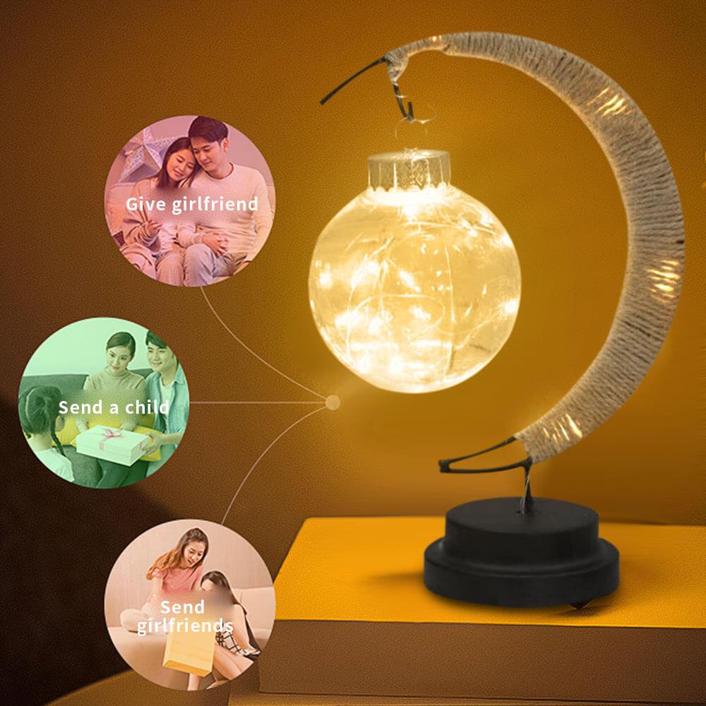 Wishing Ball Moon LED Night Light Decorative Table Lamp