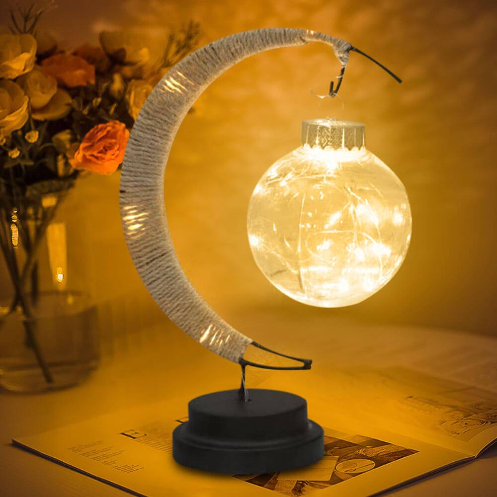 Wishing Ball Moon LED Night Light Decorative Table Lamp