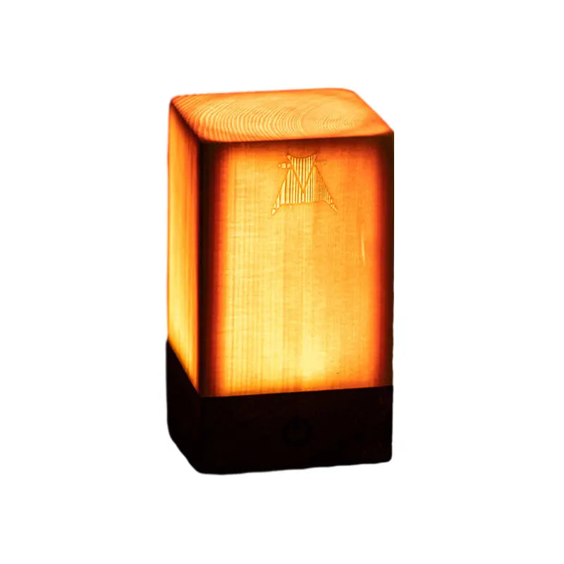 ÉclatBois LED Rechargeable Table Lamp with Touch Control for Home and Office