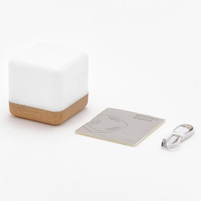 Modern Magic Cube Timer Night Light USB Rechargeable LED Lamp