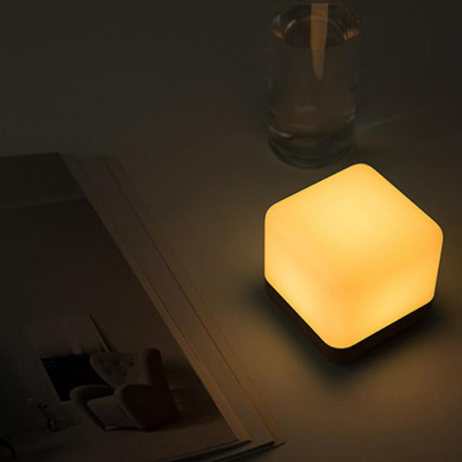 Modern Magic Cube Timer Night Light USB Rechargeable LED Lamp