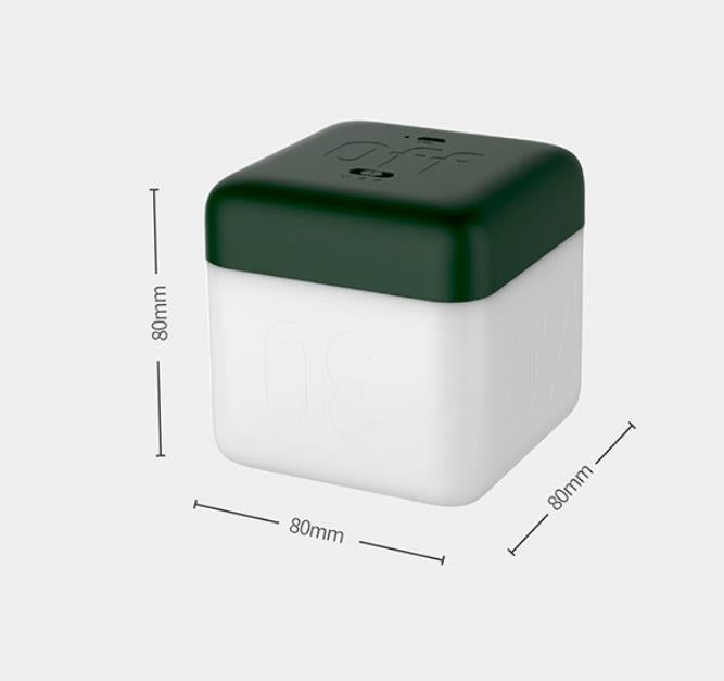 Modern Magic Cube Timer Night Light USB Rechargeable LED Lamp