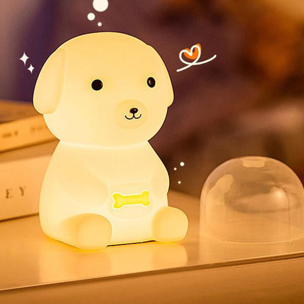 Kreative Silikon Puppy LED Night Light Table Lamp
