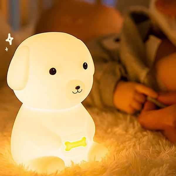 Kreative Silikon Puppy LED Night Light Table Lamp