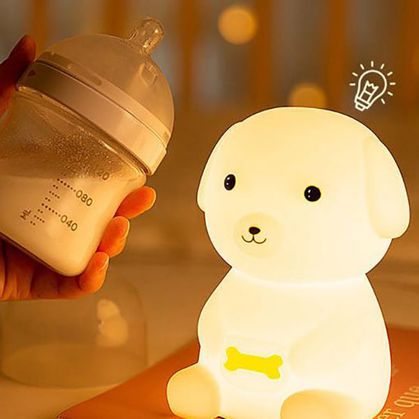 Kreative Silikon Puppy LED Night Light Table Lamp