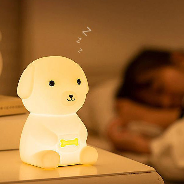 Kreative Silikon Puppy LED Night Light Table Lamp