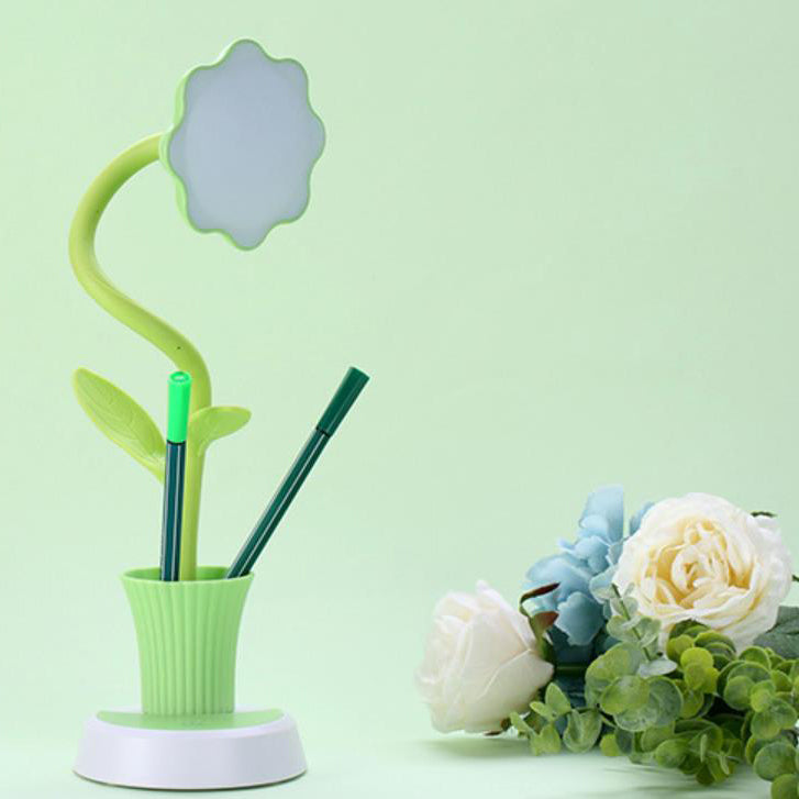 Creative Sunflower Pen Holder LED Desk Lamp