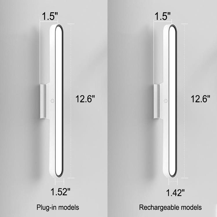 LED Eye Care Long Bar Rechargeable Desk Lamp - Modern Design