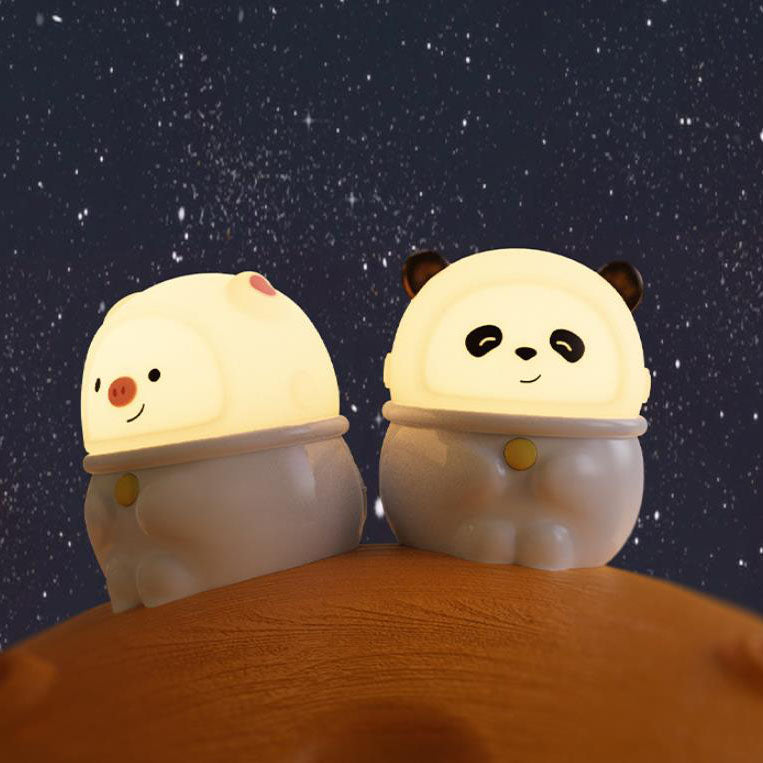 Cartoon Creative Silicone Panda Pig USB LED Night Light Lamp