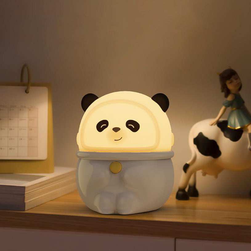 Cartoon Creative Silicone Panda Pig USB LED Night Light Lamp