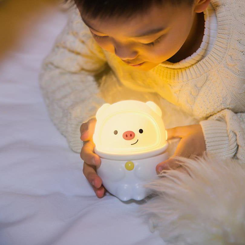 Cartoon Creative Silicone Panda Pig USB LED Night Light Lamp