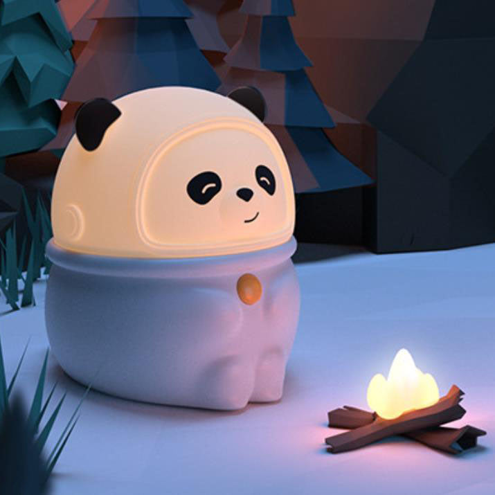 Cartoon Creative Silicone Panda Pig USB LED Night Light Lamp