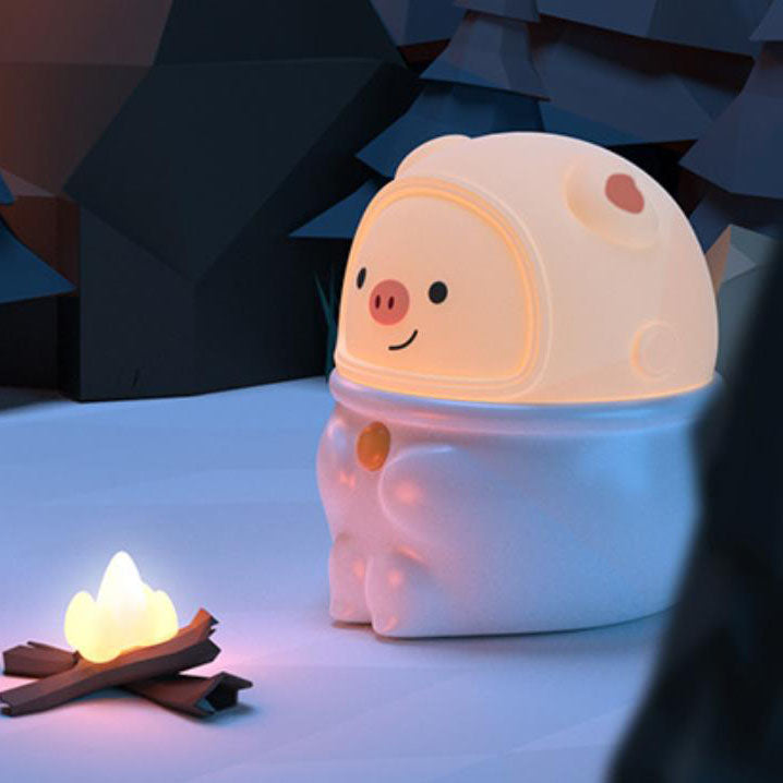 Cartoon Creative Silicone Panda Pig USB LED Night Light Lamp
