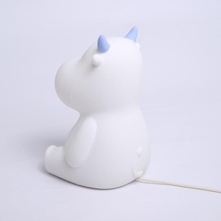 Modern Creative Cute Cow Silicone USB Rechargeable Night Light Table Lamp