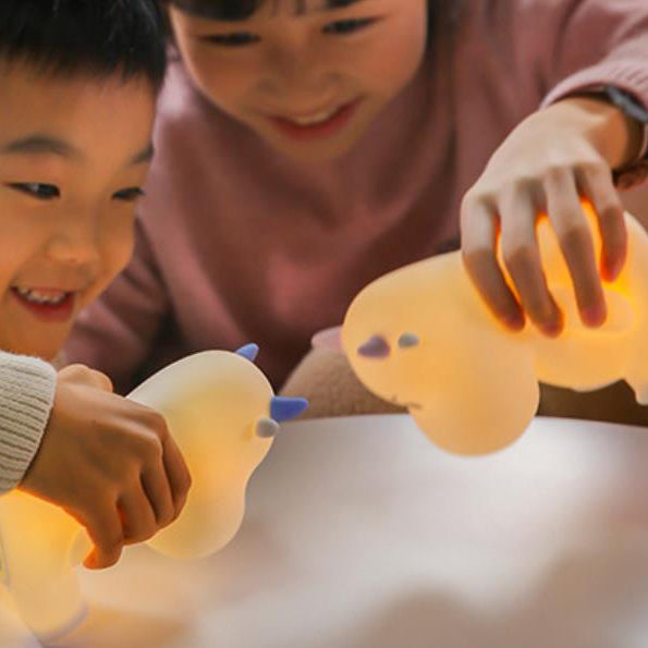 Modern Creative Cute Cow Silicone USB Rechargeable Night Light Table Lamp