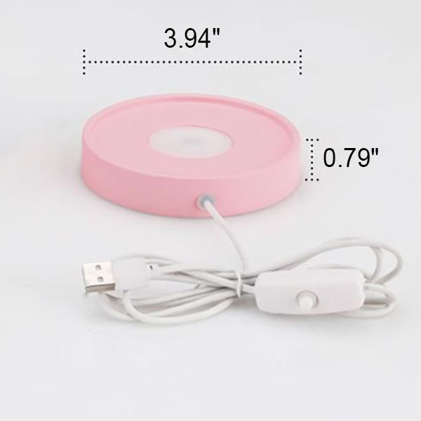Modern Round USB Rechargeable LED Mood Light Table Lamp