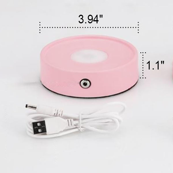 Modern Round USB Rechargeable LED Mood Light Table Lamp