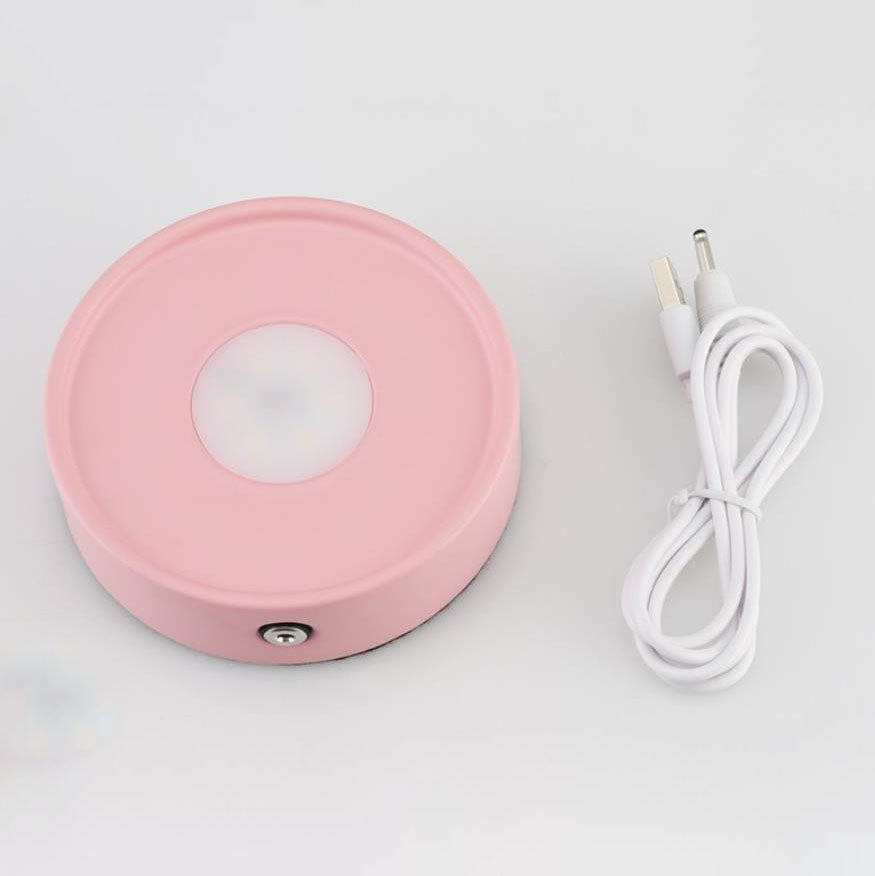 Modern Round USB Rechargeable LED Mood Light Table Lamp