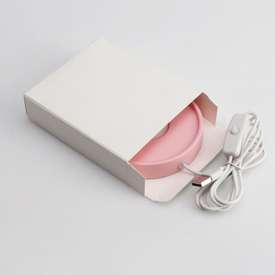 Modern Round USB Rechargeable LED Mood Light Table Lamp