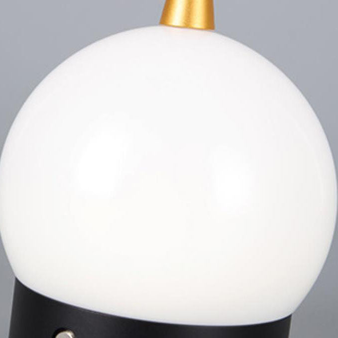 Modern Round Acrylic Aluminium USB Rechargeable Portable LED Night Light Table Lamp